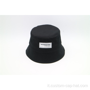 Cappello da pesca in poliestere nero 100% all&#39;ingrosso